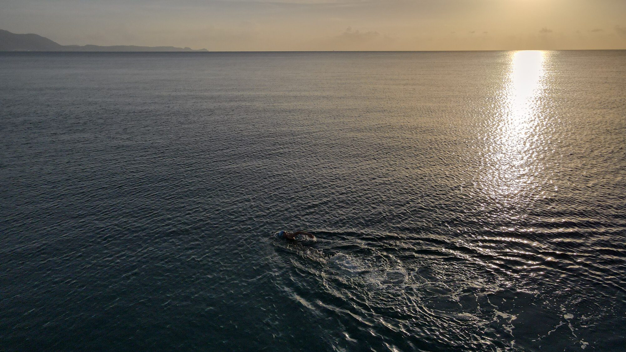 Sunset over the Aegean from Villa Mary